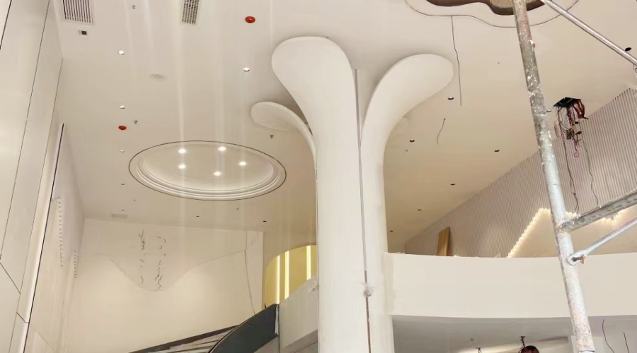 GRG花瓣柱造型